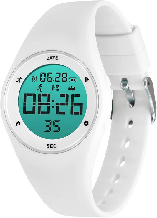 Kids Watches for Girls Boys Digital Sport Watch with Step Counter Pedometer Vibration Alarm Clock, No App Waterproof Fitness Tracker Kids Watch Boys Girls Teens Students Ages 5-16