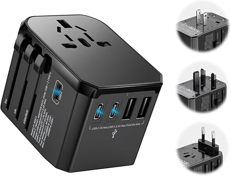 Universal Travel Adapter International Plug Adapter for Worldwide Travel