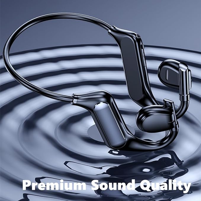Bone Conduction Headphones Bluetooth Open Ear Earphones Wireless On Ear Headphones Up to 38 Hours Playtime Sport Wireless Headset for Running,Cycling, Hiking, Driving