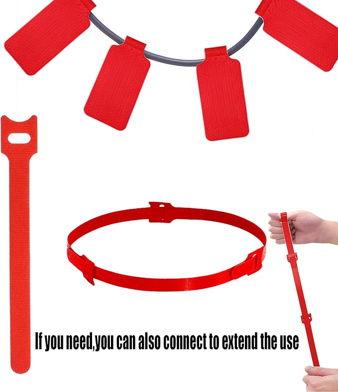60 Pcs Cable Labels & Reusable Hook and Loop Fastening Ties Set - 30 Pcs Cord or Wire Labels & 30 Pieces Cable Tags for Electronics, Home & Office Cord Management