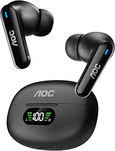 AOC Wireless Earbuds, Bluetooth Earbuds with Noise Cancelling