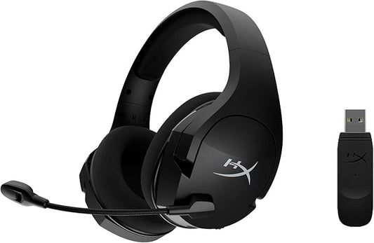 HyperX Cloud Stinger Core – Wireless Lightweight Gaming Headset, DTS Headphone:X spatial audio, Noise Cancelling Microphone, For PC, Black