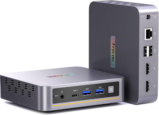 Trycoo WI6 Mini PC Computers Desktop Alder Lake N100, 16GB DDR4 512GB SSD