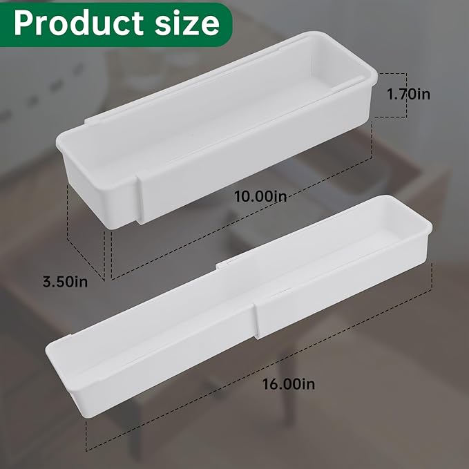 Expandable Straw Organizer Drawer for Cabinet,Reusable Extra Long Straw Drawer Organizer Fits for 60oz Stanley Long Straw