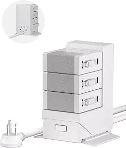 Gitryin Tower Charging Station for Nightstand, 120W Retractable Charger