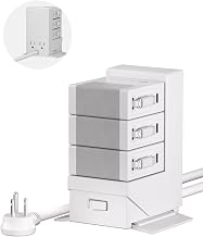 Gitryin Tower Charging Station for Nightstand, 120W Retractable Charger - Image 1