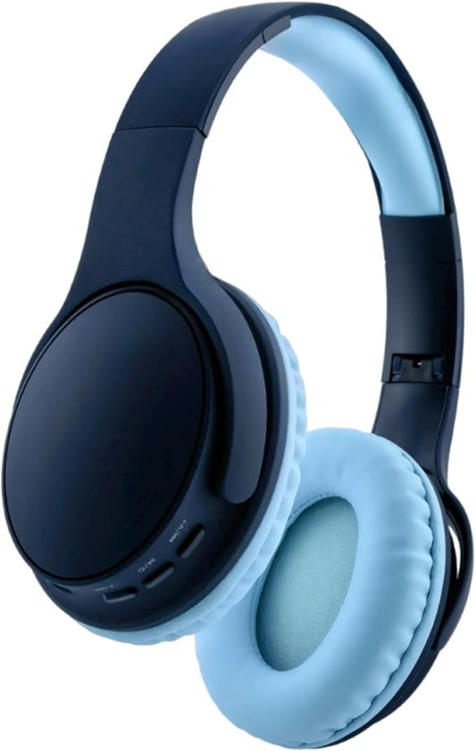 Kids Wireless Headphones, Bluetooth Toddler Headphones,Over Ear Isolation Headphone Foldable with Built-in Mic for Cell Phones TV Tablet School Network Boys Girls (e6 Blue)