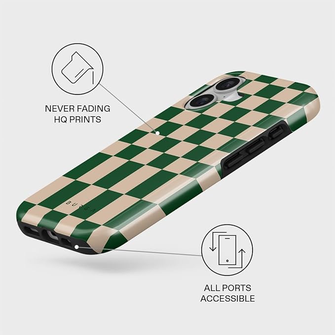 BURGA Phone Case for iPhone 17 - Cute, Trendy, Aesthetic, Pattern Phone Cover, Hard Shell Protection - fits Apple iPhone 17 Case for Women and Men