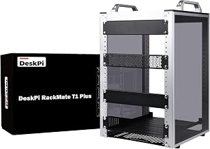 GeeekPi 8U Server Rack Cabinet, DeskPi RackMate T1 Plus,10 inch Network Rack for Servers, Network, A/V Equipment, 10.23inch/260mm Depth (Silver) - Image 1