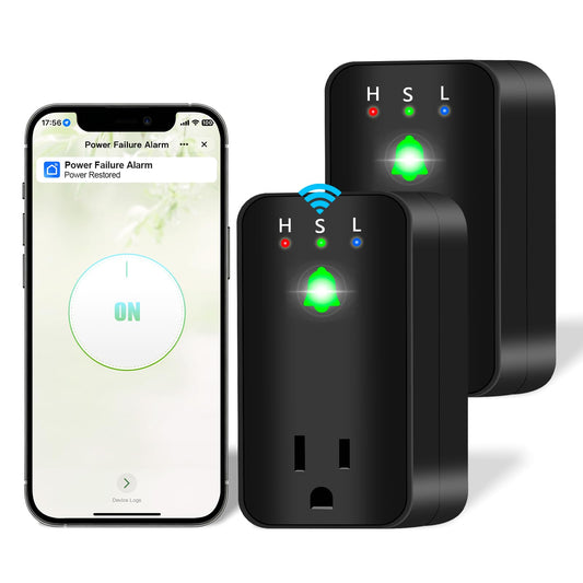 2 Pack Power Failure Alarm with WiFi Notification, Smart Power Outage Alarm