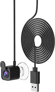 LIMYIOM 4K Center Screen Webcam with Microphone, AutoFocus 1080P Web cam USB Type-C/A Adapter, Plug&Play Middle Screen Webcam for Online Calling, Zoom/Teams/Facetime,Laptop or PC Suction Mount