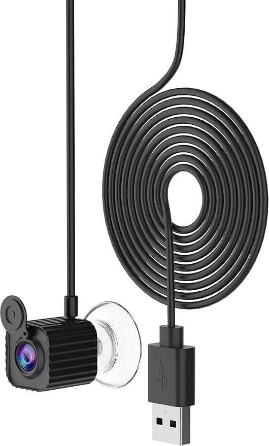 LIMYIOM 4K Center Screen Webcam with Microphone, AutoFocus 1080P Web cam USB Type-C/A Adapter, Plug&Play Middle Screen Webcam for Online Calling, Zoom/Teams/Facetime,Laptop or PC Suction Mount