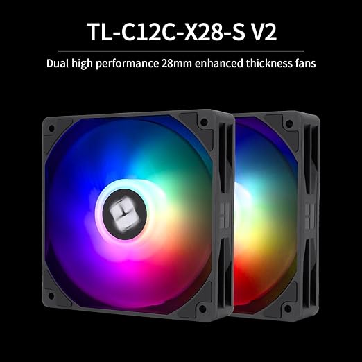 Thermalright Peerless Assassin 120 Vision ARGB Black CPU Cooler, PC Cooling 6 Heat Pipes, 2.8’’ Magnetic Display Screen with 320x240 Resolution,for AM4/AM5 and Intel LGA1700/1851