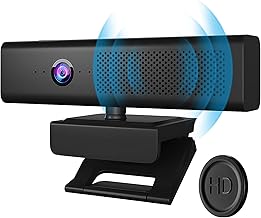 ROTOPATA 3-in-1 Full HD 1080P Conference Webcam with Speaker and 4 Mics - Image 1