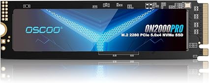 1TB NVMe Gen 5.0 SSD, Up 14,000MB/s,DRAM Cache, Graphene Heatsink