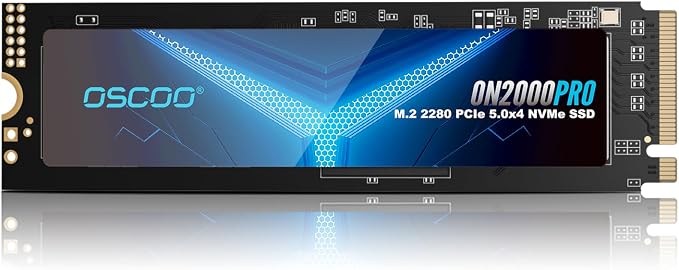 1TB NVMe Gen 5.0 SSD, Up 14,000MB/s,DRAM Cache, Graphene Heatsink