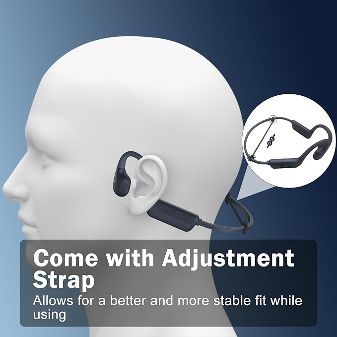 Swimming Headphones-Bone Conduction Headphones, IP68 Waterproof Open Earphones, LiteSurge Bluetooth 5.4 Underwater Sport Earbuds with 32 GB MP3 Memory for Swimming, Marathon-Grey