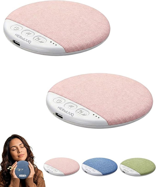 Bone Conduction Pillow Speaker, Bluetooth Under Headrest Sound Box with Timer, Ultra Thin Private Audio Machine for Sleeping, Wireless Bedside Music Aid, Portable Night Rest Gadget(2pcs#B)