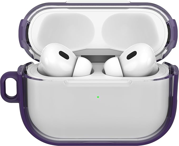 OtterBox - AirPods Pro Case, 2nd Generation - Clear Protective Case with Carabiners, Wireless Charging Compatible (Prestige)