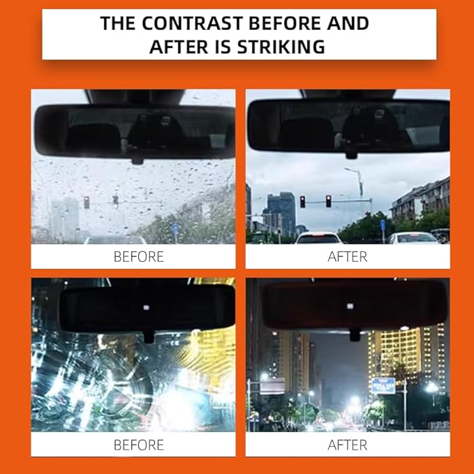 Glass Oil Film Wet Wipes(5PIECE /box)，Glass Oil Film Remover for Car, Easy and Convenient to Use, Can be Wiped Clean Immediately, Improve Car Windshields and Windows Clarity for Safe Driving (2Pcs)