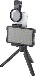 Selfie Light Reduce Reflected Fill Light with 52mm CPL Lens Filter, Adjustable Tripod, Rechargeable Battery for Photography, Live Streaming, 180 Beads, 2400K to 6400K