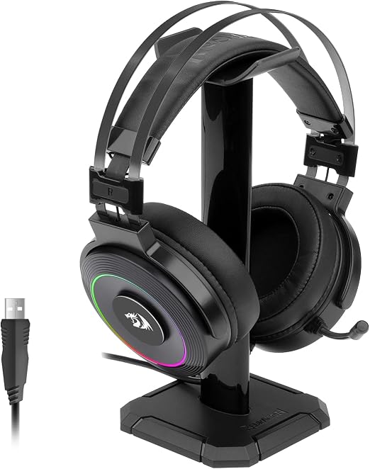 Redragon USB Wired Gaming Headset with 7.1 Surround Sound, Volume Control