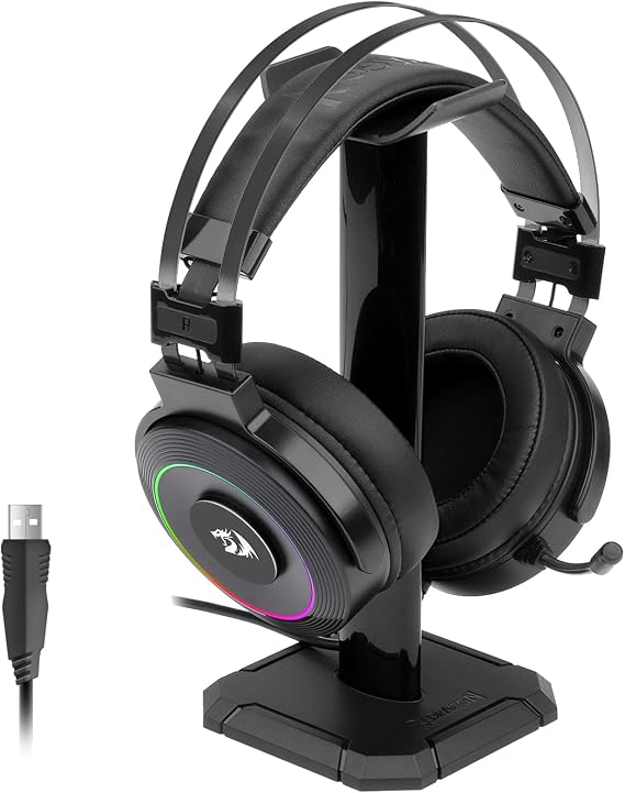 Redragon USB Wired Gaming Headset with 7.1 Surround Sound, Volume Control