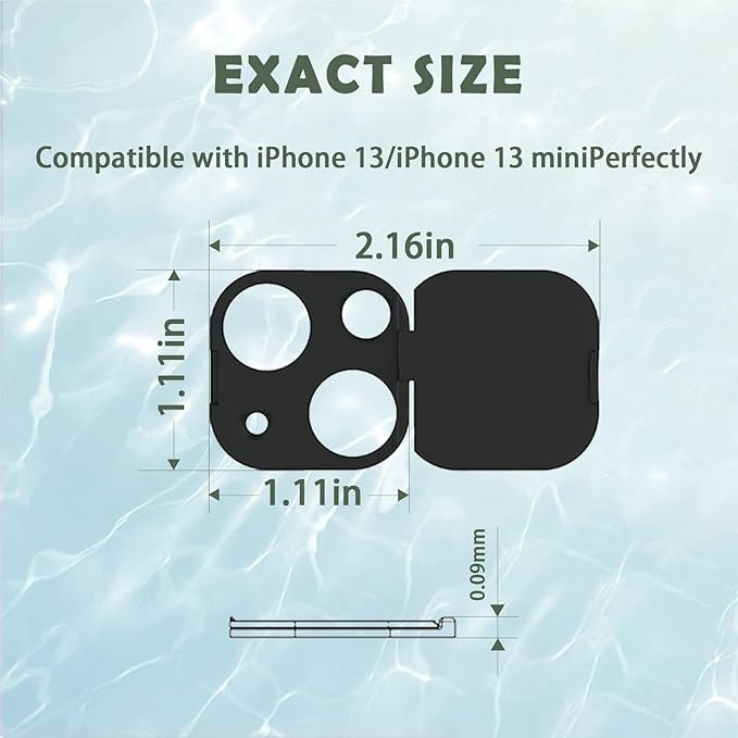 Camera Cover,Webcam Cover Compatible for Phone 13, Phone 13 Mini,Protect Your Privacy and Security