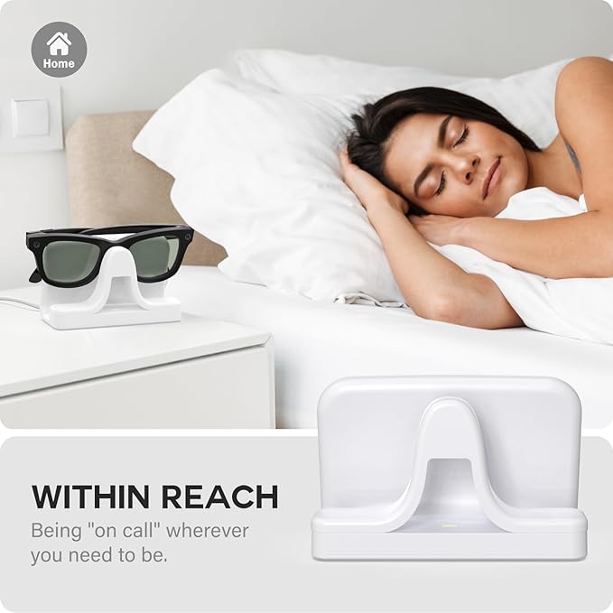 TUSITA Charging Stand & Cable Compatible with Ray-Ban Meta (Gen 1 2) Smart Glasses, USB-C