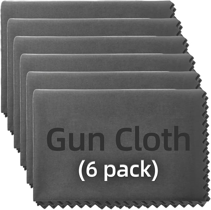 6/12 Pack Microfiber Gun Cleaning Cloth, 12"x12" Lint Free Gun Cleaning Rags