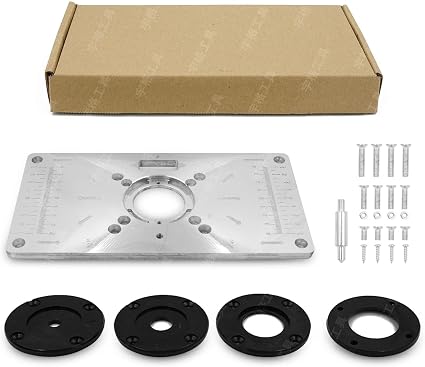 Router Trimmer Woodworking Wood, Aluminium Alloy Router Table Insert Plate Tool, Routers Bench Trimming for Woodworking