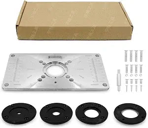 Router Trimmer Woodworking Wood, Aluminium Alloy Router Table Insert Plate Tool, Routers Bench Trimming for Woodworking