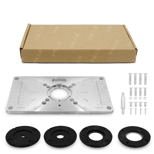 Router Trimmer Woodworking Wood, Aluminium Alloy Router Table Insert Plate Tool, Routers Bench Trimming for Woodworking