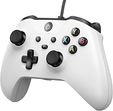 GMVOX Wired Controller for X-BOX ONE/PC, Gamepad with 3.5mm Audio Jack&Dual Vibration, Support Turbo Function, Compatible with X-BOX One/One S/X, X-BOX Series S/X, PC (White) - Image 1