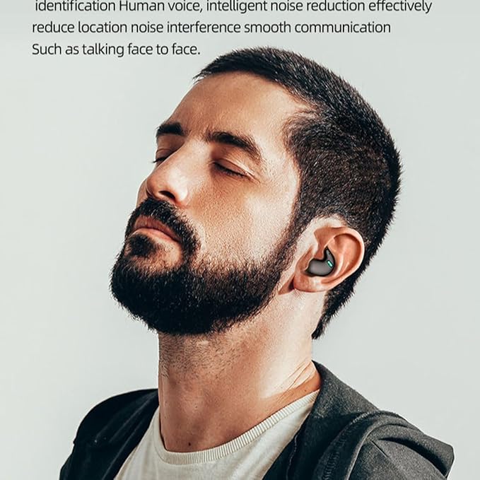Sleep Headphones Invisible Wireless Bluetooth Sleep Earbuds for Side Sleepers,Comfortable Noise Blocking Wireless Headphones for Sleeping,7H Single Use,Stable Bluetooth 5.2 Connection,White