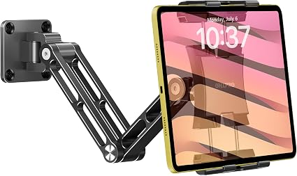 OHLPRO Tablet Wall Mount Holder, 360° Heavy Duty Aluminum iPad Wall Mount