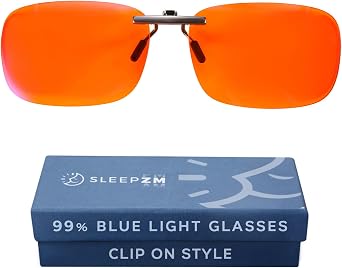 Sleep ZM Fit Over & Clip On Blue Light Blocking Glasses – Sleep Support for Women & Men