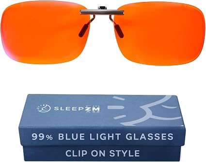 Sleep ZM Fit Over & Clip On Blue Light Blocking Glasses – Sleep Support for Women & Men