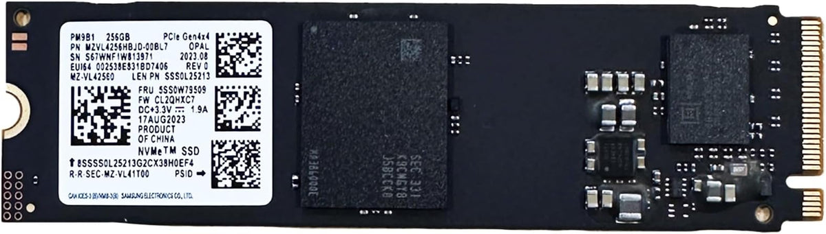 OEM SAMSUNG PM9B1 256GB M.2 PCI-e GEN 4X4 NVME SSD Internal Solid State Drive 80mm 2280 Form Factor M Key