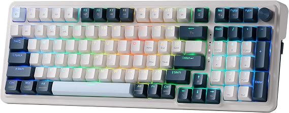 Redragon K686 PRO Wireless RGB Gasket Gaming Mechanical Keyboard, Easy Knob