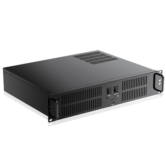2U Server Chassis Rackmount Case,SSD,HDD Bays,Micro-ATX Compatible,2XUSB3.0
