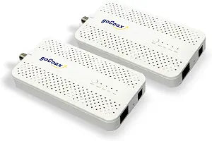 goCoax MoCA 2.5 Adapter (2-Pack) with 2.5GbE Ethernet Port | MA2500D Ethernet Over Coax for Gaming & 4K Streaming | 2.5Gbps, Plug and Play | for Cable Internet Homes - Not for Satellite TV (White)