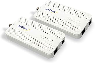 goCoax MoCA 2.5 Adapter (2-Pack) with 2.5GbE Ethernet Port | MA2500D Ethernet Over Coax for Gaming & 4K Streaming | 2.5Gbps, Plug and Play | for Cable Internet Homes - Not for Satellite TV (White) - Image 1