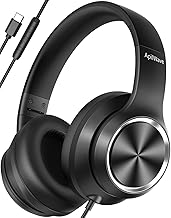 Active Noise Cancelling Headphones, USB C Headphone Wired Over Ear with Mic - Image 1