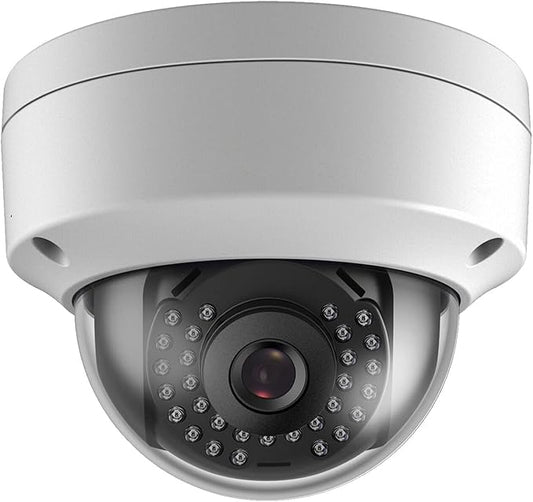 Real HD 1080P Analog Camera 2MP TVI CVI AHD CCTV Vandal Dome Surveillance Security Camera Outdoor, BNC Coaxial Output 2.8mm 100° Wide Viewing Angle, 65ft Night Vision, Full Metal Housing, White