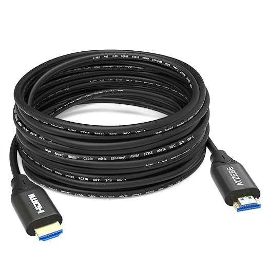 HDMI Cable 30 FT 4K@60Hz,18Gbps Ultra High Speed HDMI 2.0 Cable, HDR, Dolby Vision, HDCP2.2, ARC, 3D, Slim and Flexible,for PS5,Xbox, TV, Laptop, Monitor