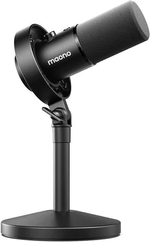 MAONO Dynamic Microphone-XLR USB Podcast Recording Mic with 192kHz/24bit