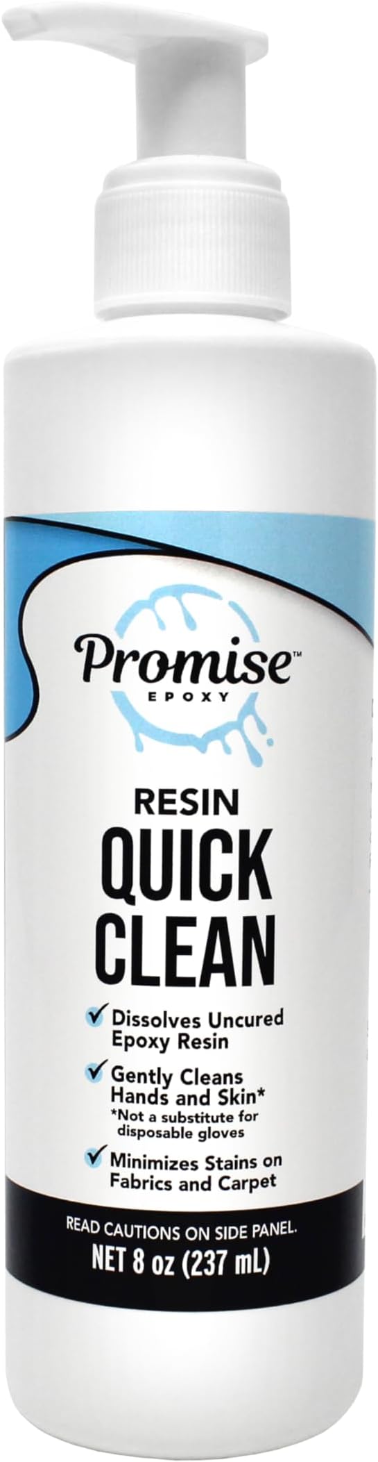 Promise Epoxy Resin Quick Clean Remover 8 oz - Ideal for Removing Uncured Resin, Cleaning Work Surfaces, Tools & Mold Cleaner with Eco-Friendly Formula – Perfect for Cleaning Tools