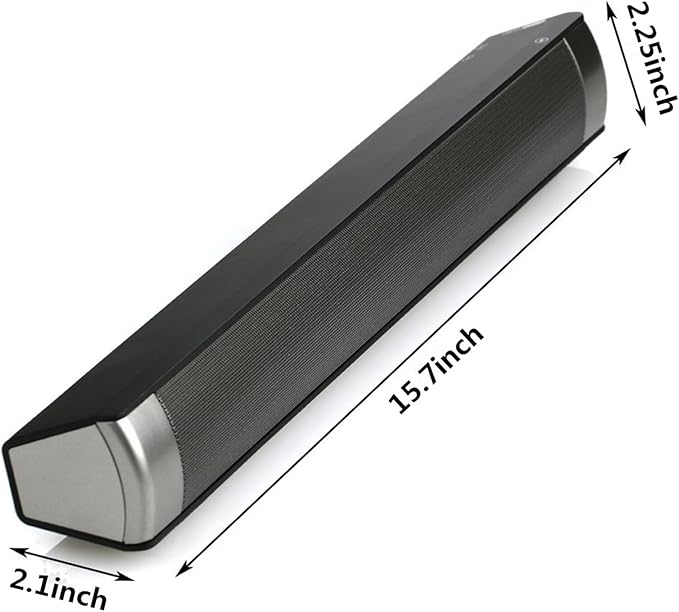 Computer Speakers for Desktop, Wired and Wireless Computer Sound Bar, Stereo USB Powered Mini Soundbar Speakers for PC Tablets Laptop Desktop Projector Cellphone