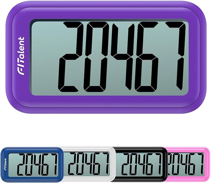 Pedometer for Walking Steps and Miles, 3D Accurately Simple Pedometer, Step Counter for Kids Men Women Seniors, Step Tracker with Clip Lanyard